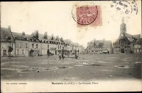 Ak Montoire Loir et Cher, La Grande Place