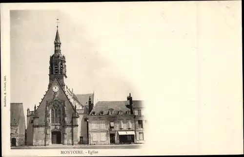 Ak Montoire Loir et Cher, Vue Generale, Eglise