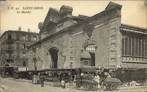 Ak Saint Denis Seine Saint Denis, La Marche