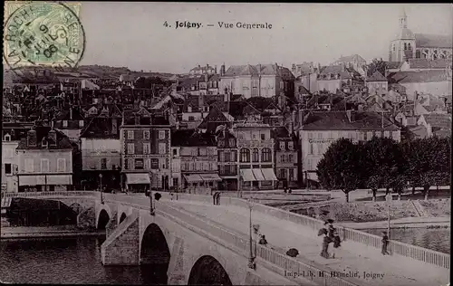 Ak Joigny Yonne, Vue Generale