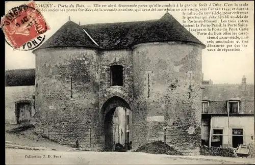 Ak Joigny Yonne, Porte du Rois