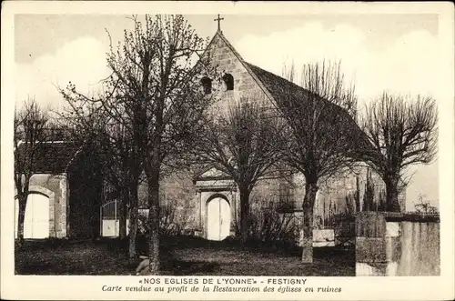 Ak Festigny Yonne, Nos Eglises de l'Yonne