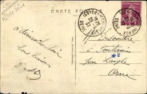 Ak Issy les Moulineaux Hauts de Seine, Avenue de Verdun, La Maison Sociale