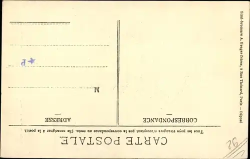 Ak Sèvres Ville d Avray Hauts de Seine, Les Jardies, Avenue Gambetta, Chemin des Vallieres