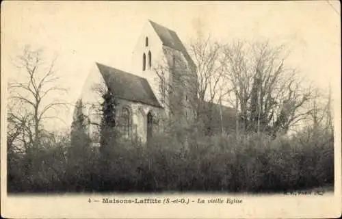 Ak Maisons Laffitte Yvelines, La vieille Eglise