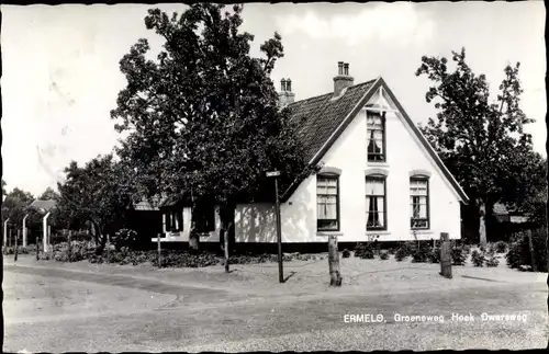 Ak Ermelo Gelderland, Groeneweg Hoek Dwarsweg