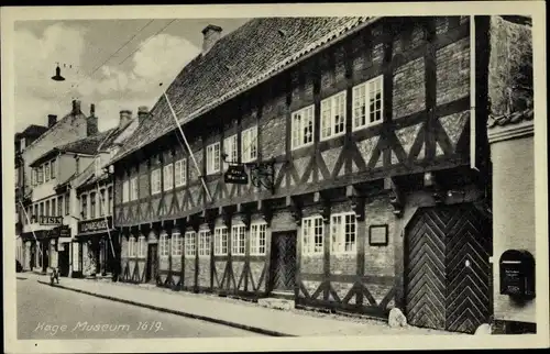 Ak Koge Dänemark, Museum 1619, set fra Norregade