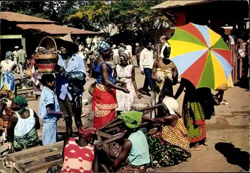 Ak Afrikanischer Markt, Marktfrauen