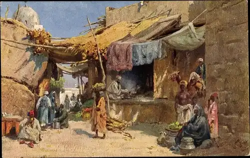 Künstler Ak Khartum Sudan, Scène de rue