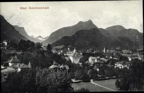 Ak Bad Reichenhall in Oberbayern, Teilansicht