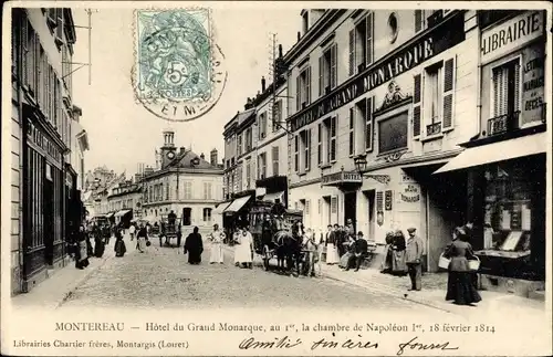 Ak Montereau Seine et Marne, Hôtel du Grand Monarque