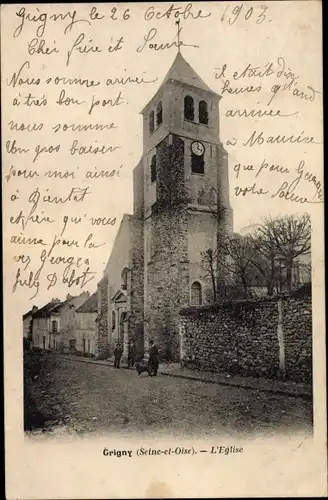 Ak Grigny Essonne, L´Église