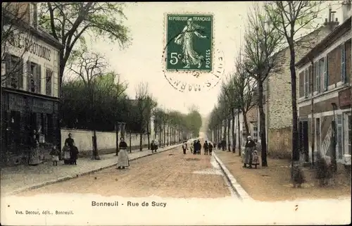 Ak Bonneuil sur Marne, Rue de Sucy