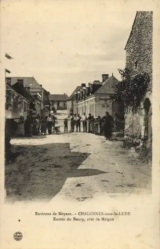 Ak Chalonnes sous le Lude Maine-et-Loire, Entrée du Bourg