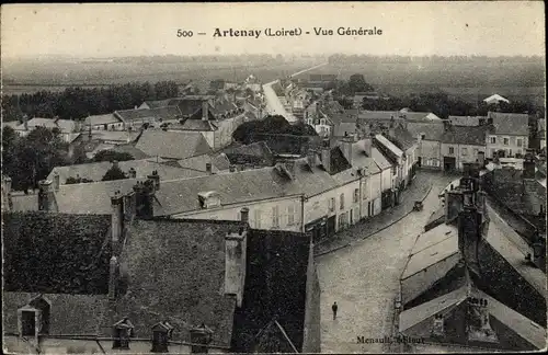 Ak Artenay Loiret, Vue Générale