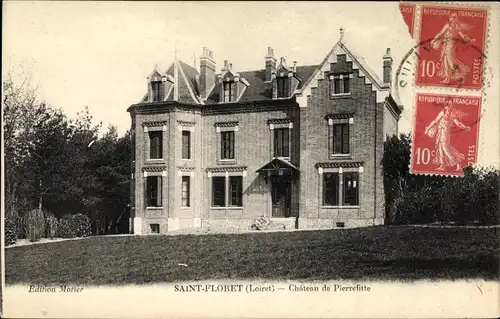 Ak Saint Floret Loiret, Chateau de Pierrefitte