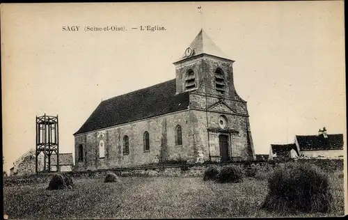 Ak Sagy Val d’Oise, L'Eglise