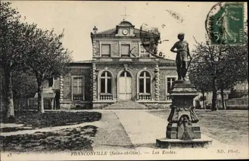 Ak Franconville Val d Oise, Les Ecoles