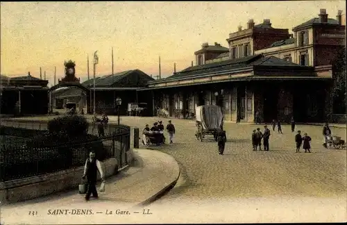 Ak Saint Denis Seine Saint Denis, La Gare