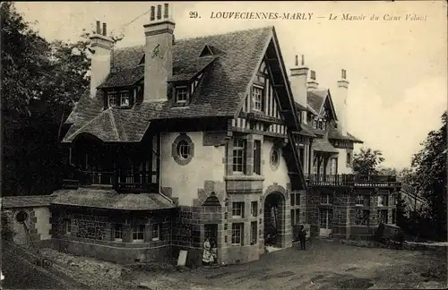 Ak Louveciennes Yvelines, Le Manoir du Coeur Volant