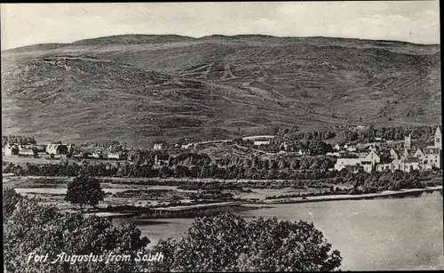 Ak Fort Augustus Schottland, Panorama vom Ort