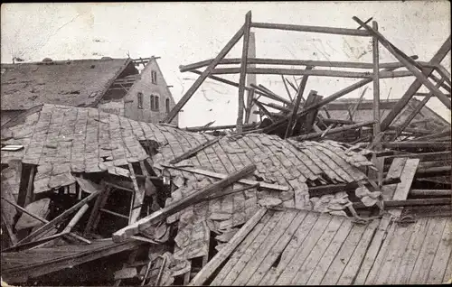 Ak Chemnitz Furth Sachsen, Fritschings Gut, Sturmkatastrophe 1916