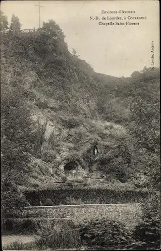 Ak Ancenis Loire-Atlantique, Notre Dame de Lourdes, à Courroucé, Chapelle Saint Florent