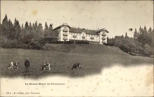 Ak Chaumont Kanton Neuenburg, Le Grand Hotel, Le Grand Hotel