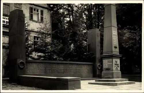 Ak Waldmichelbach Wald Michelbach im Odenwald Hessen, Ehrenmal, Kriegerdenkmal