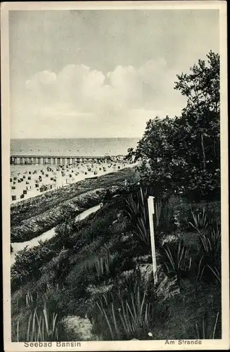 Ak Ostseebad Bansin Heringsdorf auf Usedom, Am Strande