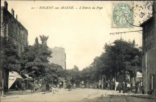 Ak Nogent sur Marne Val de Marne, Entrée du Pays