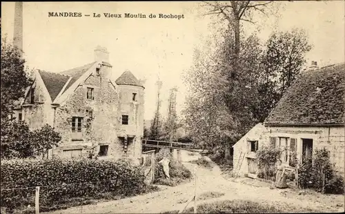 Ak Mandres Val de Marne, Vieux Moulin de Rochopt