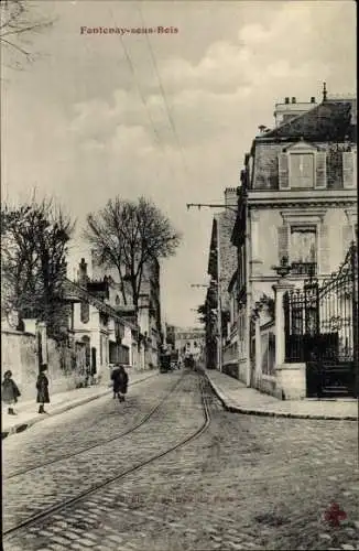 Ak Fontenay sous Bois Val de Marne, La Rue du Parc