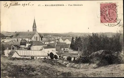 Ak Malherbes Loiret, Vue Générale