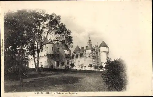 Ak Malherbes Loiret, Château de Rouville