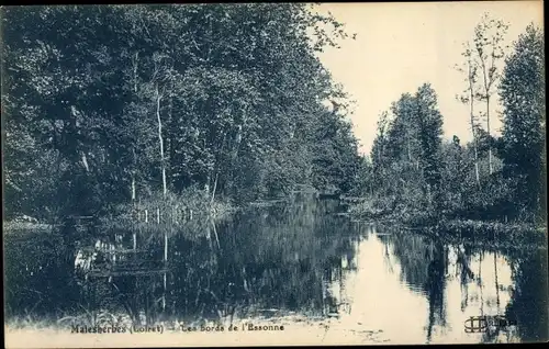 Ak Malherbes Loiret, Bords de l´Essonne