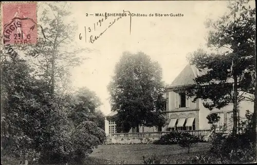 Ak Malherbes Loiret, Château de Site en Guette