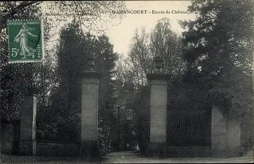 Ak Gadancourt Val d’Oise, Entree du Chateau