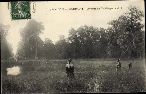 Ak Bois de Gaumont Val-d’Oise, Avenue du Val Roger