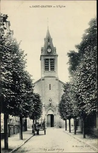 Ak Saint Gratien Val d’Oise, L'Eglise