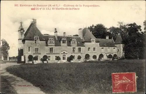 Ak Saumur Maine et Loire, Chateau de la Poupardiere