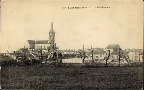 Ak Saint Macaire en Mauges Maine et Loire, Vue Generale