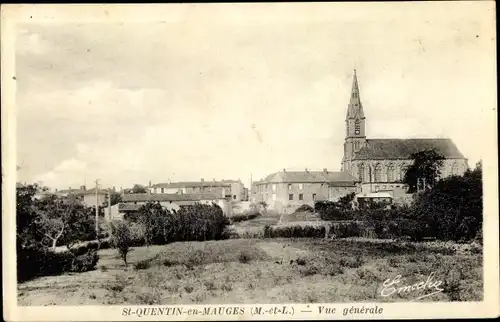 Ak St Quentin en Mauges, Vue Generale