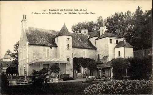 Ak Saint Martin de la Place Maine et Loire, Chateau de la Martiniere par St Martin de la Place