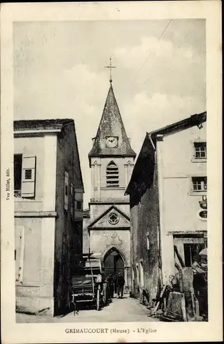 Ak Grimaucourt-près-Sampigny Hauts-de-Seine, L´Eglise