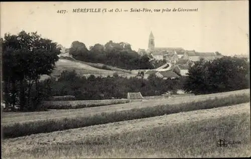 Ak Mereville Essonne, Saint Pere, vue prise de Givramont