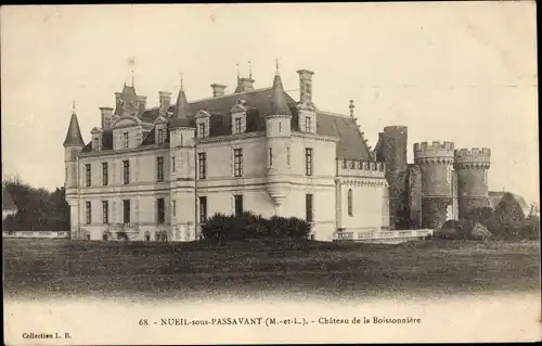 Ak Nueil sous Passavant Maine-et-Loire, Château de la Boissonière