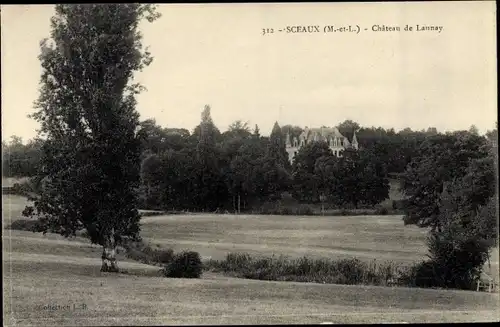 Ak Sceaux d’Anjou Maine et Loire, Château de Launay