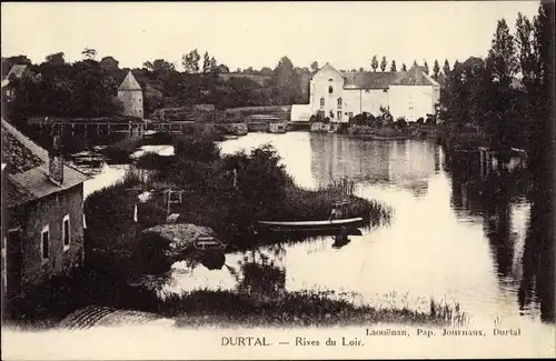 Ak Durtal Maine et Loire, Rives du Loir