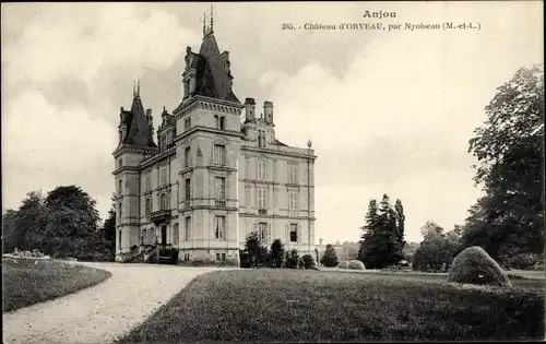 Ak Nyoiseau Maine et Loire, Le Château d´Orveau par Nyoiseau